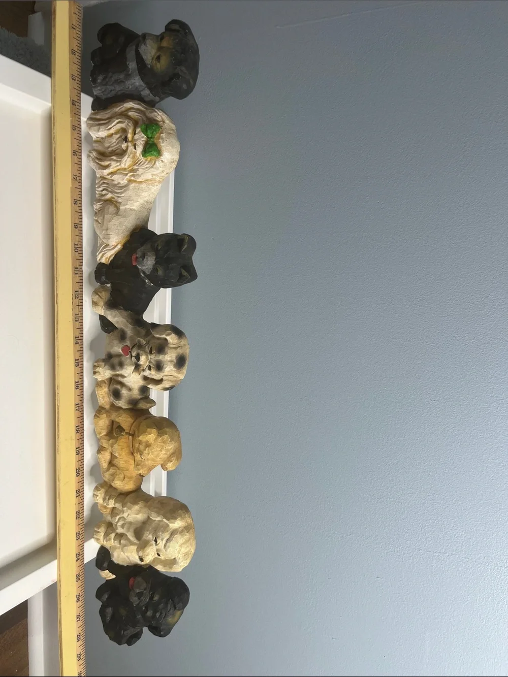 Decorative Dog Figurine for Wall or Shelf